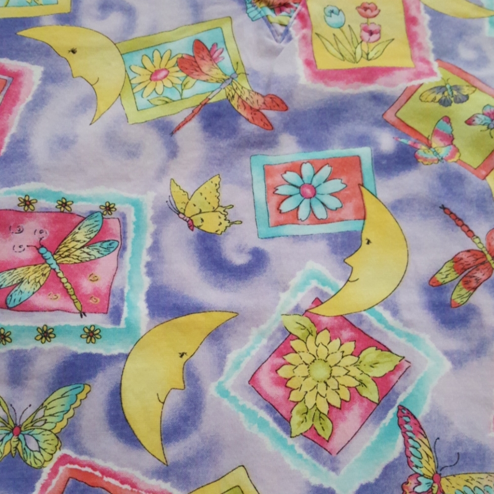 Happy Scrubs By UA Moon & Butterfly Scrub Top